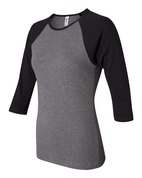 BELLA + CANVAS 2000 Deep Heather/ Black side