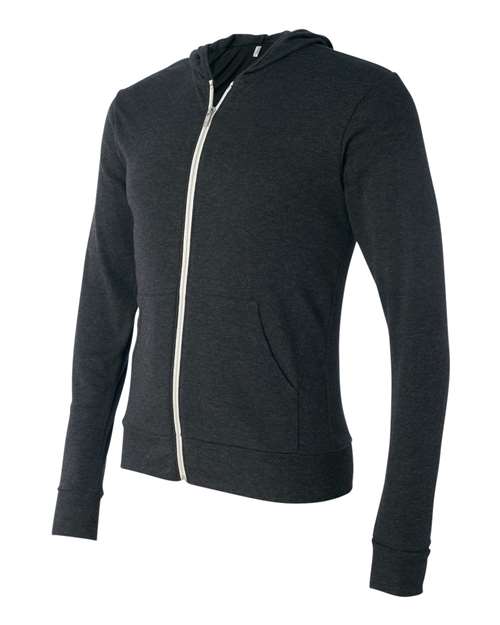 BELLA + CANVAS 3939 Charcoal Black Triblend side