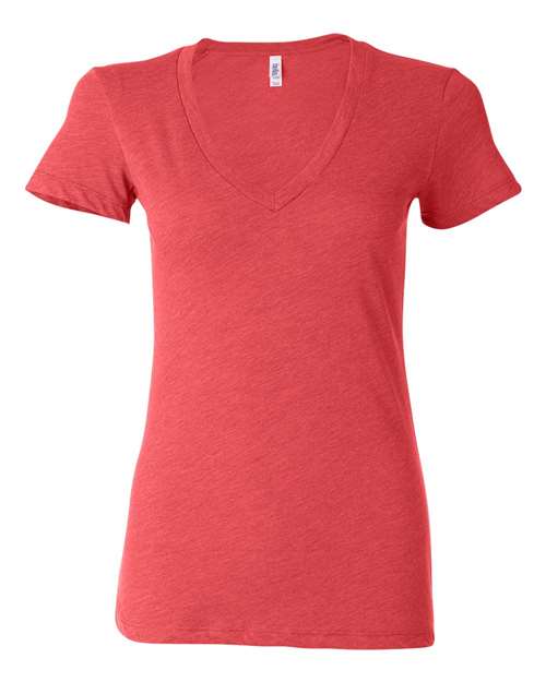 BELLA + CANVAS 8435 Red Triblend front