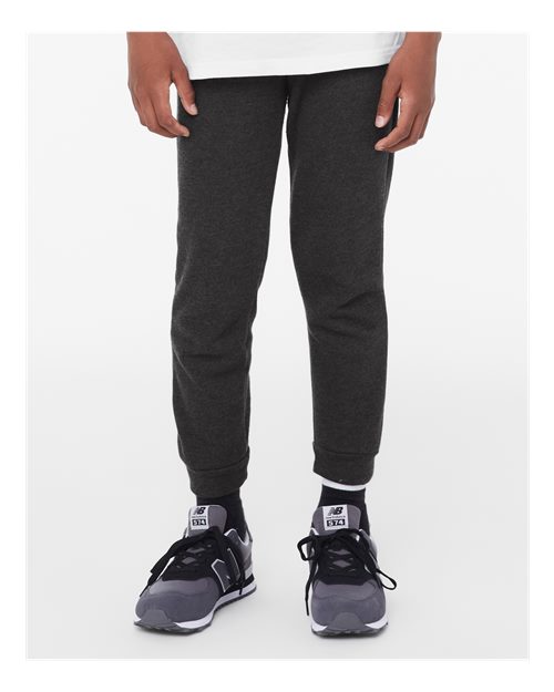 BELLA + CANVAS 3727Y Dark Grey Heather model front