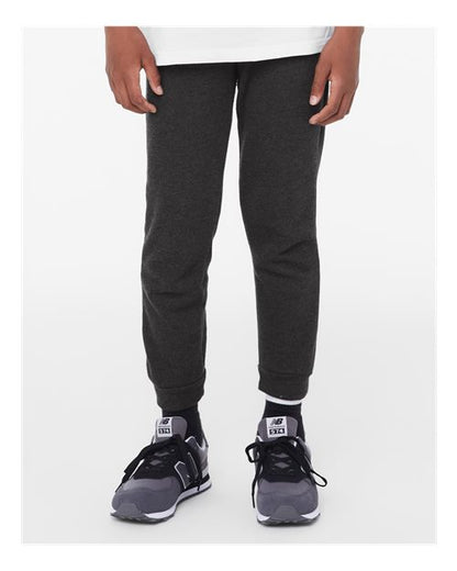 BELLA + CANVAS 3727Y Dark Grey Heather model front
