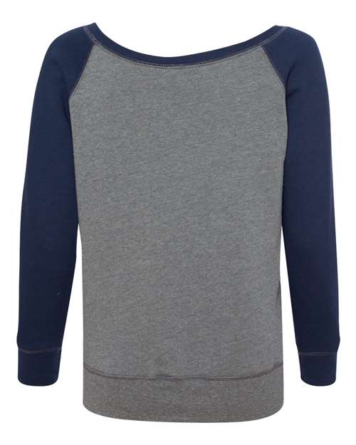 BELLA + CANVAS 7501 Deep Heather/ Navy back