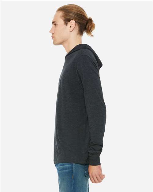 BELLA + CANVAS 3512 Charcoal Black Triblend model side