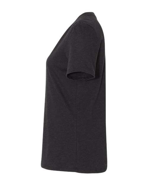BELLA + CANVAS 6405CVC Black Heather direct side