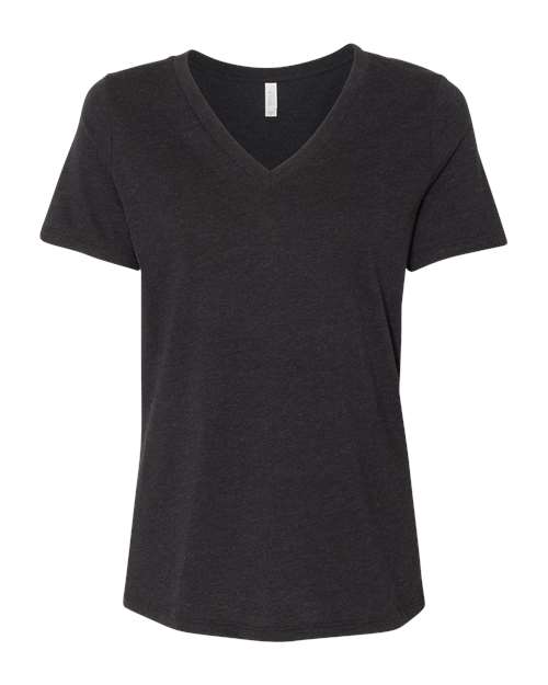 BELLA + CANVAS 6405CVC Black Heather front