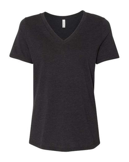 BELLA + CANVAS 6405CVC Black Heather front