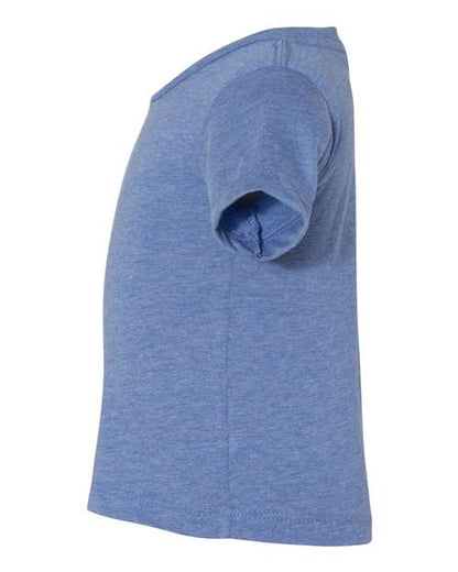 BELLA + CANVAS 3413B Blue Triblend direct side