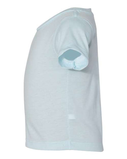 BELLA + CANVAS 3413B Ice Blue Triblend direct side