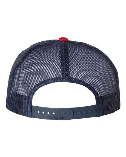 Richardson 113 White/ Navy/ Red back