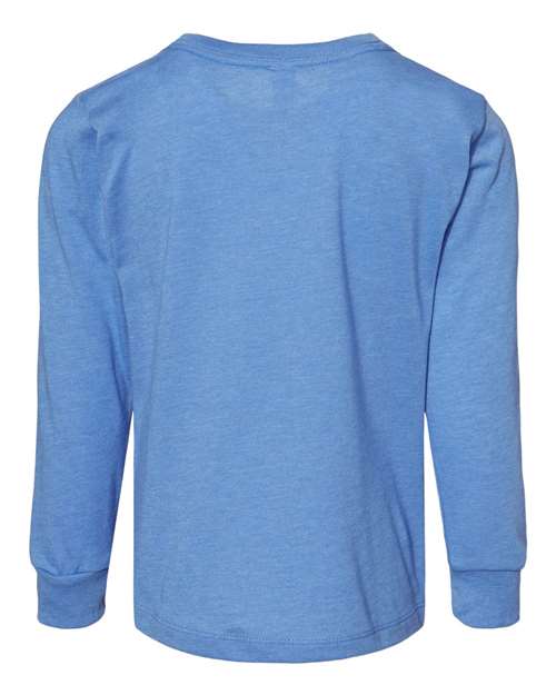 BELLA + CANVAS 3501T Heather Columbia Blue back