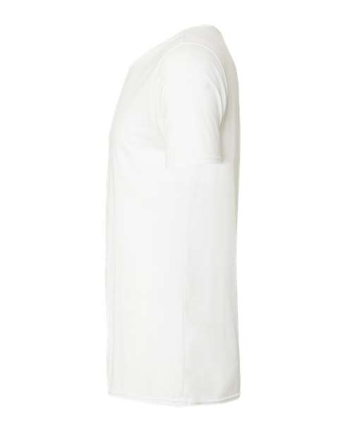 BELLA + CANVAS 3414 Solid White Triblend direct side
