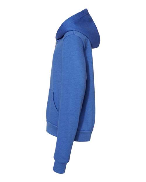 BELLA + CANVAS 3739Y Heather True Royal direct side