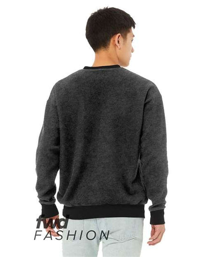 BELLA + CANVAS 3345 Black Heather back