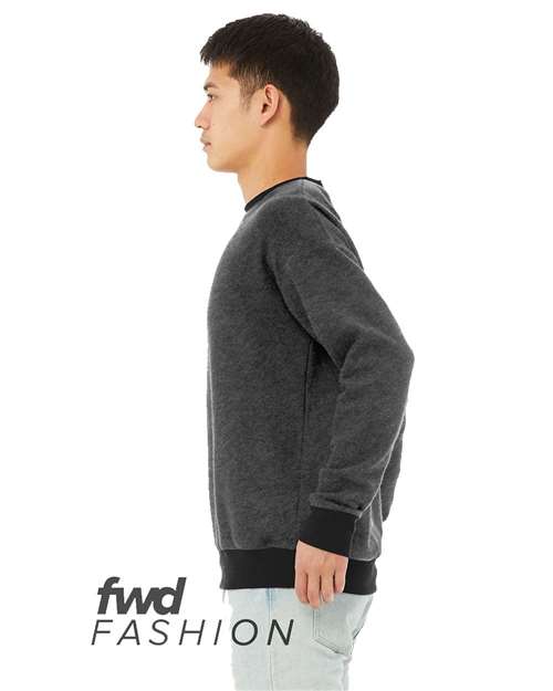 BELLA + CANVAS 3345 Black Heather direct side