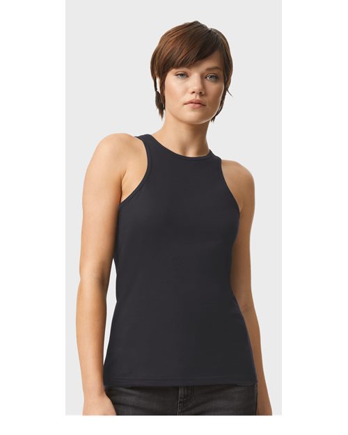 American Apparel 101CVC Black model front