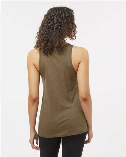 American Apparel 101CVC Heather Army model back