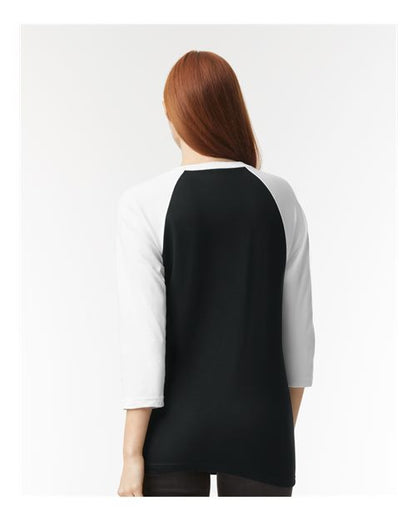 American Apparel 2003CVC Black/ White model back
