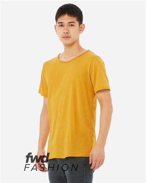 BELLA + CANVAS 3414 Mustard Triblend model side