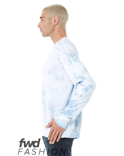 BELLA + CANVAS 3945RD White/ Sky Blue direct side