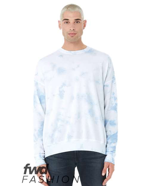 BELLA + CANVAS 3945RD White/ Sky Blue front
