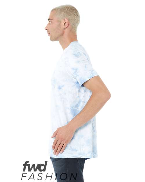 BELLA + CANVAS 3100RD White/ Sky Blue direct side