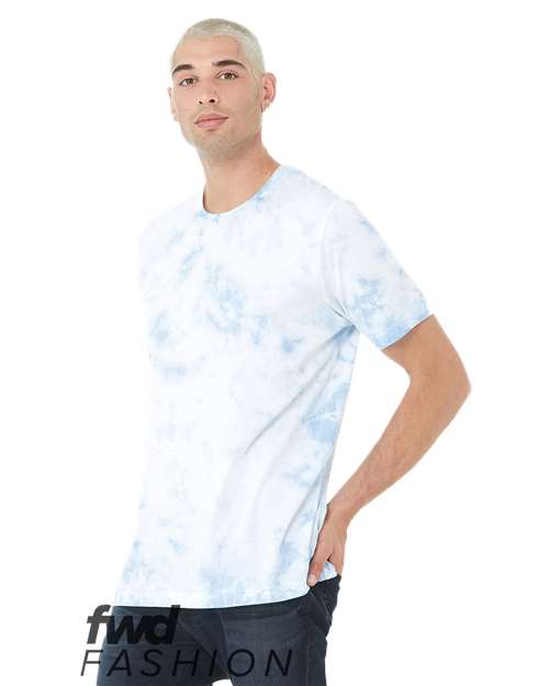 BELLA + CANVAS 3100RD White/ Sky Blue front