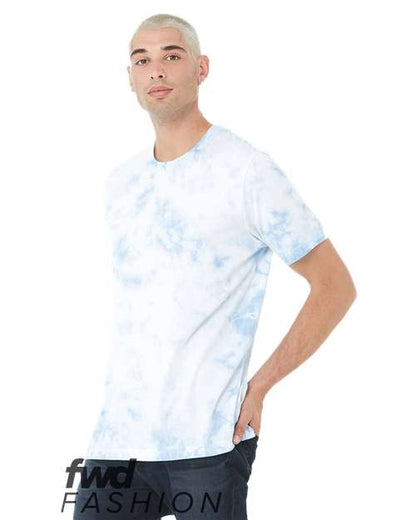 BELLA + CANVAS 3100RD White/ Sky Blue front