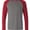 BELLA + CANVAS BELLA + CANVAS 3000 Deep Heather/ Cardinal swatch