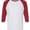 American Apparel American Apparel 2003CVC White/ Heather Cardinal swatch