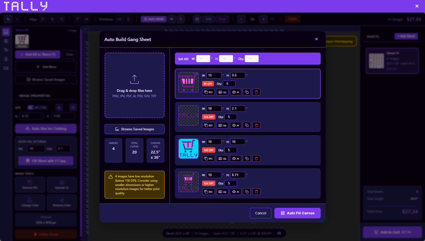 Auto Build Gang Sheet
