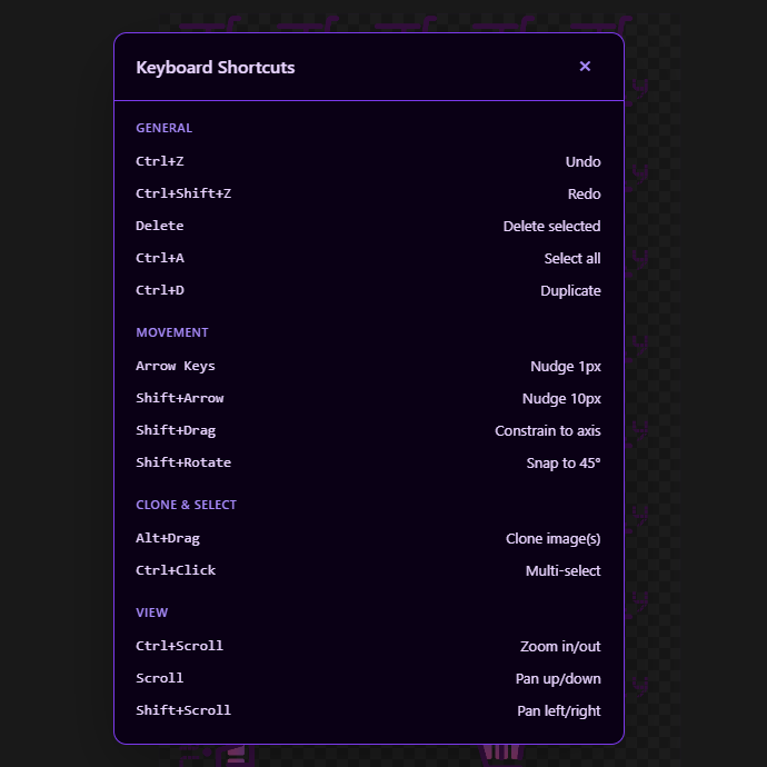 Keyboard Shortcuts